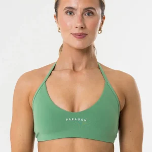 FormLux™ Enhance Halter Sports Bra Avocado