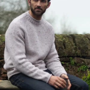 Mens British Wool Fishermans Crew Neck Jumper