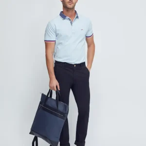 Cam Contrast Collar Pique Polo