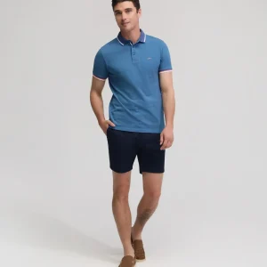 Cam Contrast Collar Pique Polo