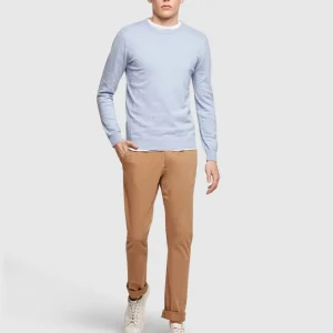 Crew Neck Cotton Cashmere Pullovr