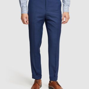 Byron Folded Cuff Wool Suit Trousers