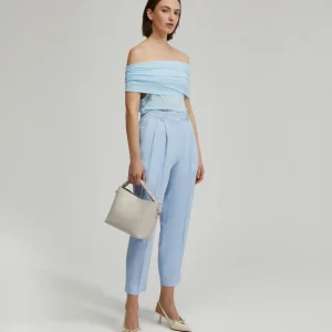 Nia Mesh Off-Shoulder Top