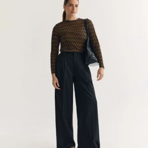 Camilla Printed Mesh Top